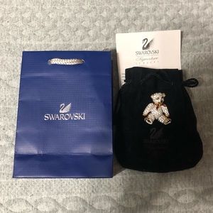 Swarovski Bear Brooch